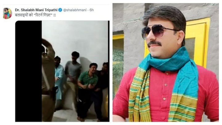 ‘बलवाइयों को रिटर्न गिफ्ट’, वीडियो में किसे पीट रही पुलिस? BJP विधायक के ट्वीट पर मचा बवाल UP Tak