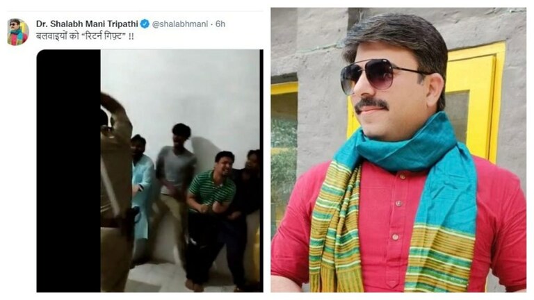 ‘बलवाइयों को रिटर्न गिफ्ट’, वीडियो में किसे पीट रही पुलिस? BJP विधायक के ट्वीट पर मचा बवाल UP Tak