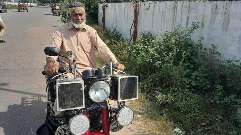 बरेली: हाइटेक बाइक पर करतब करते हैं 85 साल के टारजन चाचा, आवाज से स्टार्ट होती है गाड़ी UP Tak
