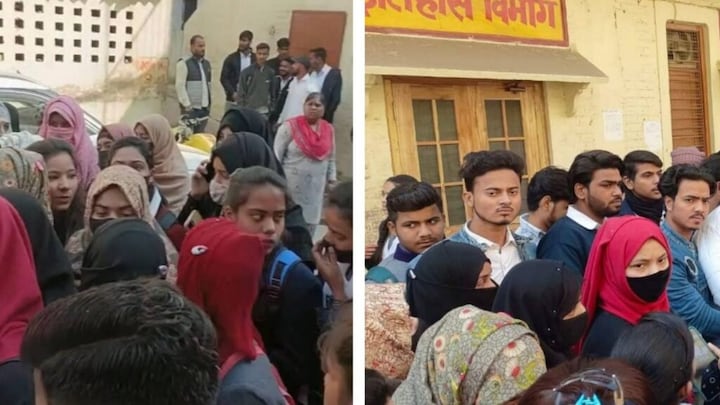 मुरादाबाद: बुर्के में आईं छात्राओं को नहीं मिला कॉलेज में प्रवेश? जमकर मचा हंगामा, जानें UP Tak