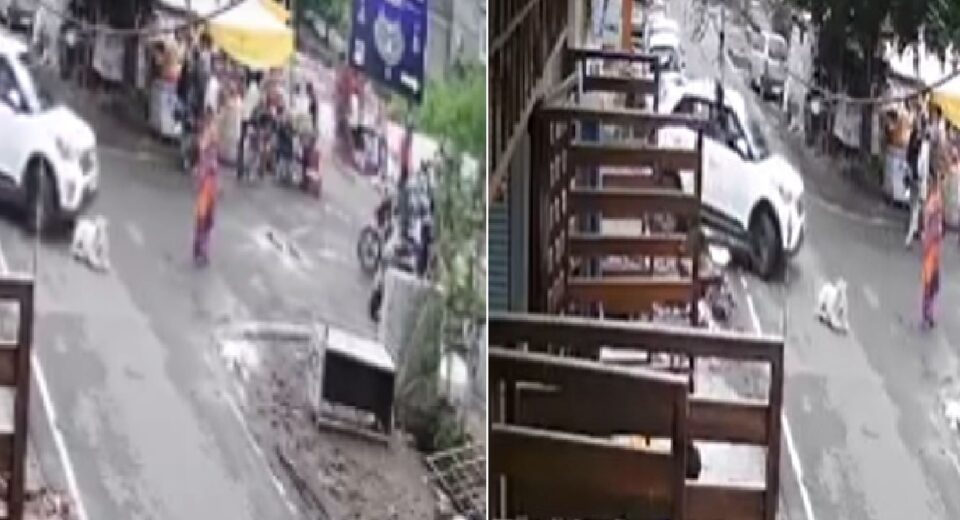 कानपुर: गाय के बछड़े को कार वाले ने कुचला, सामने आया सीसीटीवी फुटेज, एफआईआर दर्ज UP Tak