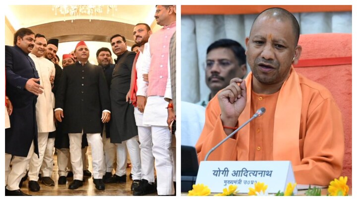 UP Budget 2023: खुद शेरवानी पहन आए अखिलेश ने CM के पहनावे पर तंज कस बजट की कमियां गिनाईं UP Tak