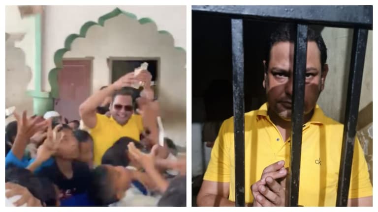 ग्रेटर नोएडा: जुमे की नमाज के बाद हिस्ट्रीशीटर ने की नोटों की बारिश, पुलिस ने किया ये हाल UP Tak