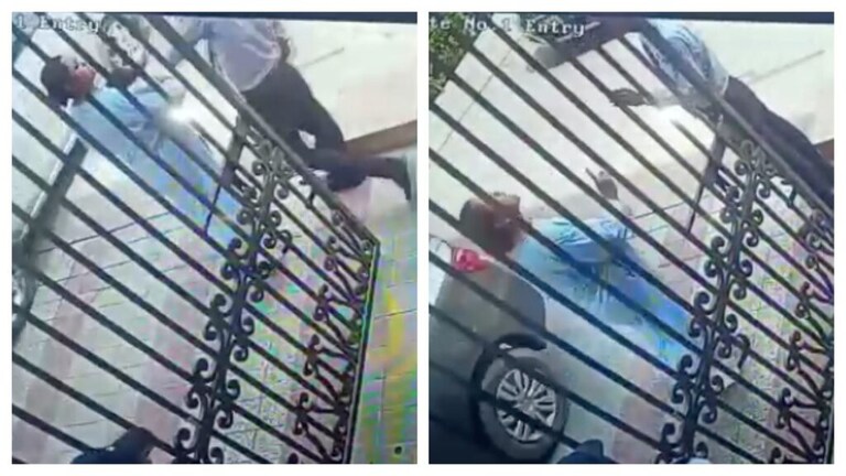 नोएडा: कार से उतरकर महिला ने गार्ड को बरसाए दे दना दन थप्पड़, बस इतनी थी वजह, वीडियो वायरल UP Tak