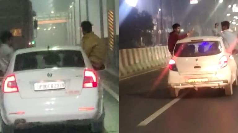आगरा: हाईवे पर चलती कार में जानलेवा स्टंट दिखा कर रील बनाना युवकों को पड़ा भारी, 4 अरेस्ट UP Tak
