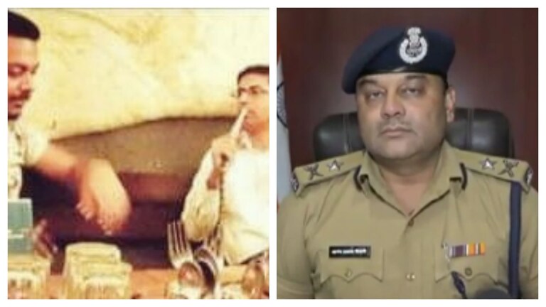 कानपुर: गैंगस्टर के साथ दारोगा की हुक्का पीते तस्वीर हुई वायरल, लेने के देने पड़ गए UP Tak