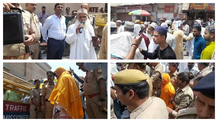 श्रृंगार गौरी विवाद: नमाजियों से भरी ज्ञानवापी मस्जिद, महिला ने गेट नंबर 4 पर पढ़ी नमाज UP Tak