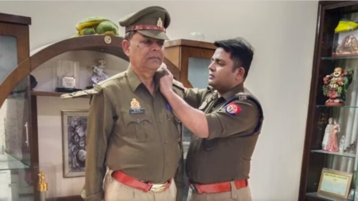 IPS बेटे ने पिता के कंधे पर लगाए सितारे, सोशल मीडिया पर पोस्ट की तस्वीर, जानें पूरी कहानी UP Tak