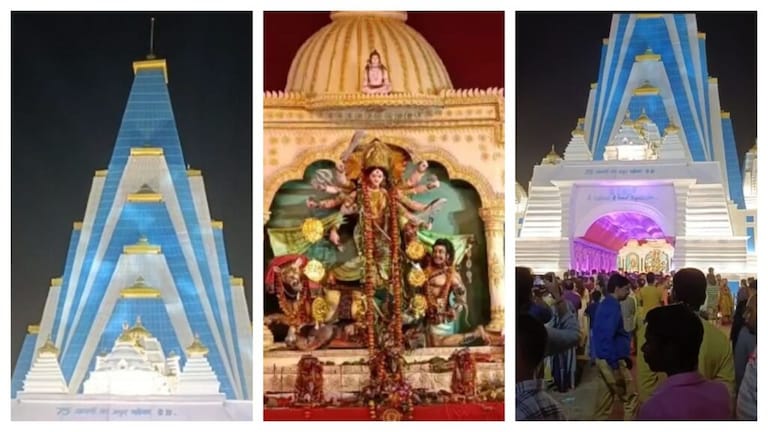 लखनऊ में बना विश्व का सबसे ऊंचा पंडाल, गिनीज बुक ऑफ वर्ल्ड रिकॉर्ड में दर्ज हुआ नाम, जानें UP Tak