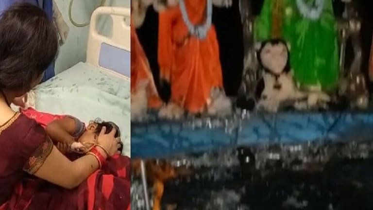 भदोही: दुर्गा पूजा पंडाल में भीषण आग, 35 झुलसे, 20 की हालत गंभीर, जानें पूरा मामला UP Tak