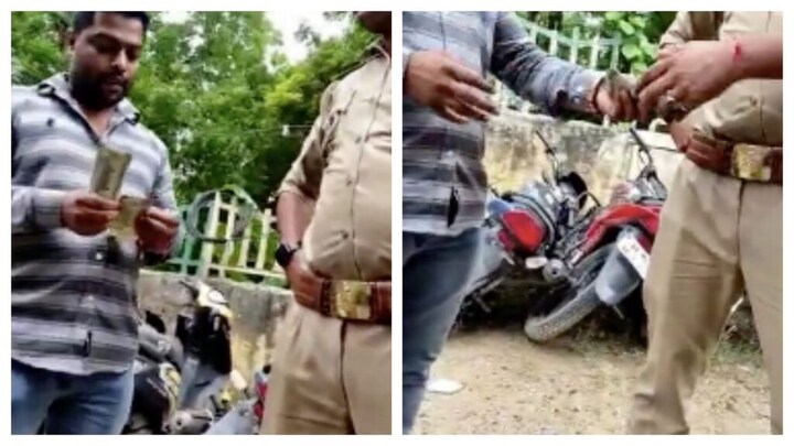 नोएडा: पुलिसकर्मी ने ₹20 हजार रिश्वत के बदले गांजा तस्करी के आरोपी को छोड़ा? वीडियो वायरल UP Tak