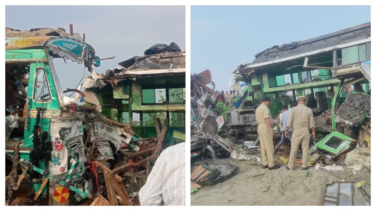 बाराबंकी: भयानक सड़क हादसा, बस और बालू लदे ट्रक की हुई भिड़ंत, अबतक 15 लोगों की मौत UP Tak