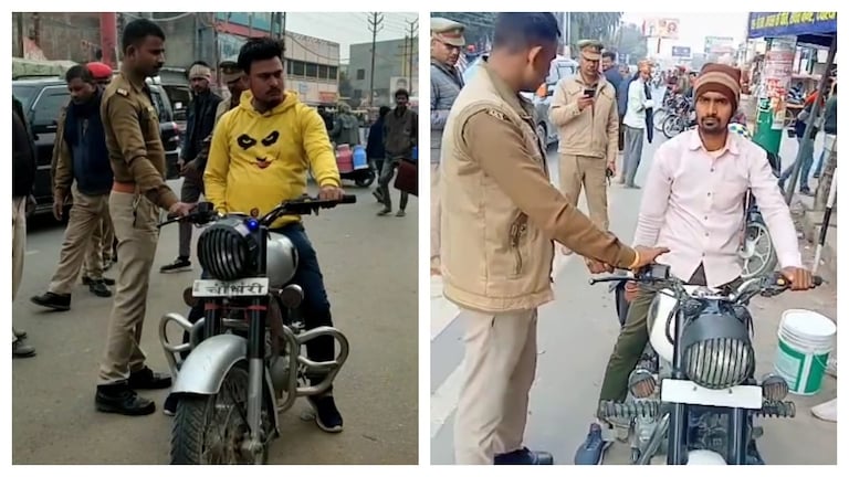 बुलेट बाइक से ‘बंदूक की आवाज’ निकालकर रौब जमाने वालों को देवरिया पुलिस ने पकड़ा, खुद जानिए UP Tak