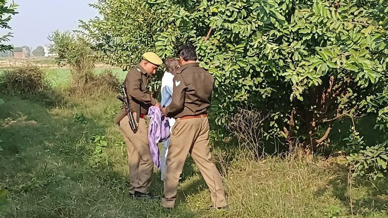 गो तस्कर मुजफ्फर के बाग की हो रही थी कुर्की, पुलिसवाले अमरूदों को तौलिए में भरते नजर आए UP Tak