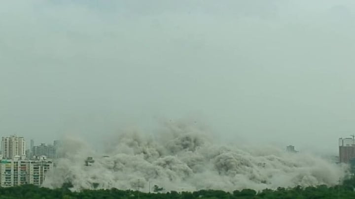 जानिए वह कौन सी तकनीक थी जिससे नोएडा के ट्विन टावर को 12 सेकिंड में किया गया धराशायी? UP Tak
