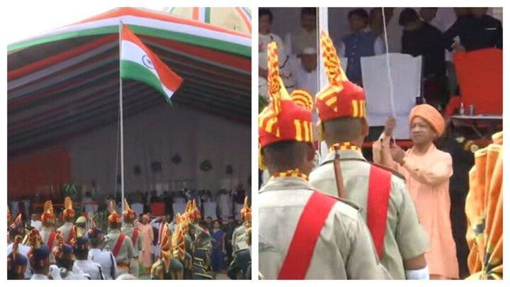 विधान भवन में तिरंगा फहरा CM योगी ने महात्मा गांधी को किया याद, पढ़ें भाषण की बड़ी बातें UP Tak