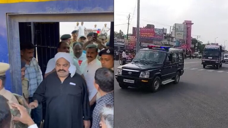 अतीक अहमद को लेकर आ रहा पुलिस का काफिला प्रयागराज सीमा में किया प्रवेश UP Tak