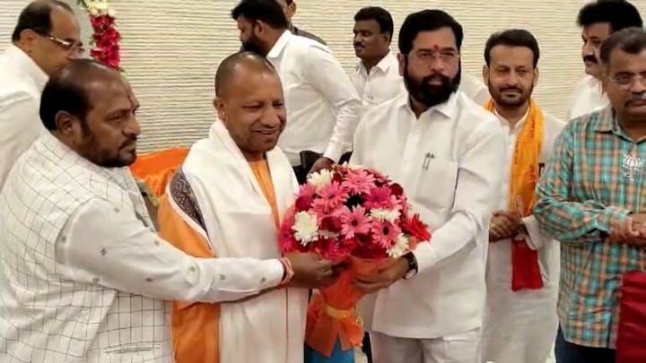 यूपी के मुख्यमंत्री योगी आदित्यनाथ से महाराष्ट्र के सीएम एकनाथ शिंदे ने की मुलाकात UP Tak