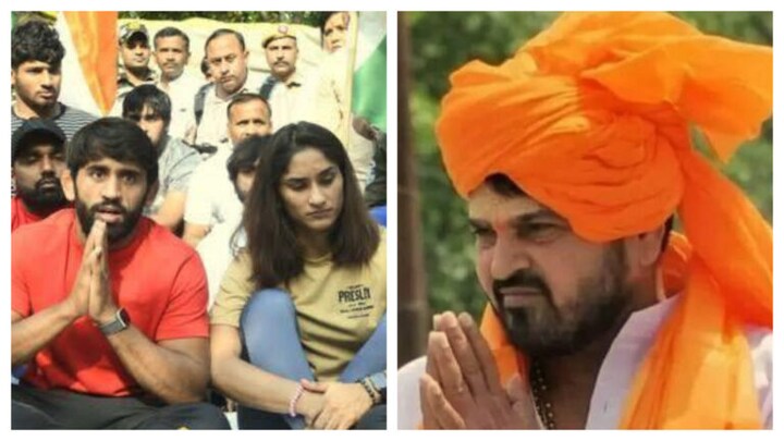 पहलवानों का बड़ा दाव! धरना स्थल पर ही खंगाल ली बृजभूषण सिंह की आपराधिक कुंडली, देखें braj bhushan singh News