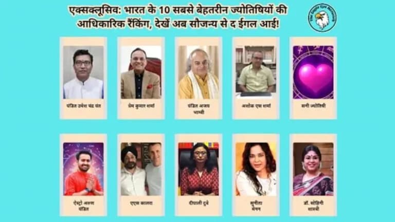 इंपैक्ट फीचर: भारत के 10 सबसे बेहतरीन ज्योतिषियों की आधिकारिक रैंकिंग…द ईगल आई ने ये बताई UP Tak