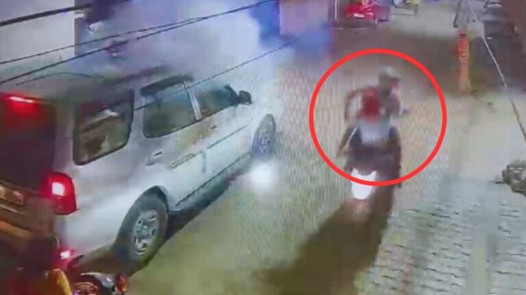 प्रयागराज में भाजपा नेत्री के बेटे पर बम से हमला, यूं बची जान, घटना CCTV में कैद UP Tak