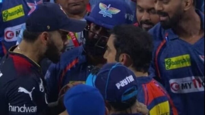 इकाना स्टेडियम में विराट और गंभीर के बीच भिडंत का वीडियो वायरल, इस बात को लेकर जोरदार हुई बहस virat aand gambheer fight