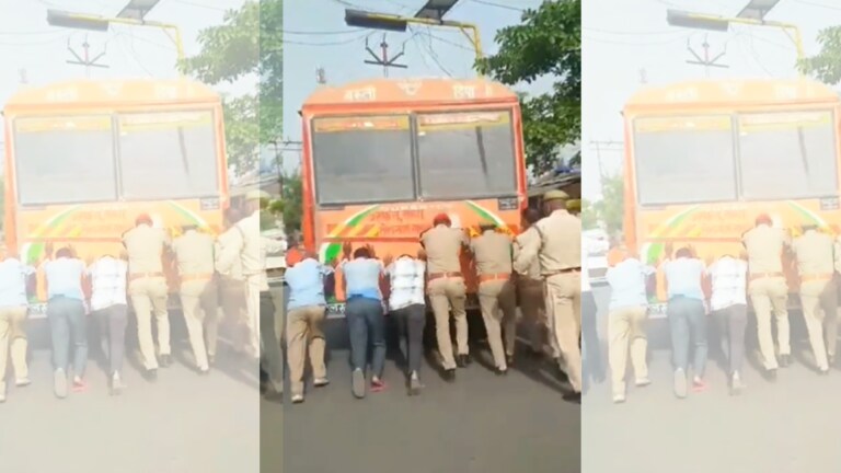 बस्ती में रोडवेज बस हुई फेल! धक्का लगाते दिखे लोग, अखिलेश यादव ने बताया ऐसा क्यों हुआ UP Tak