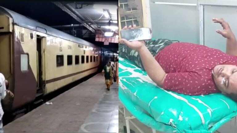 धमाके की आवाज से फटी मोबाइल की बैटरी, ट्रेन की सीट में लगी आग, जनरल कोच में मच गई भगदड़ UP Tak