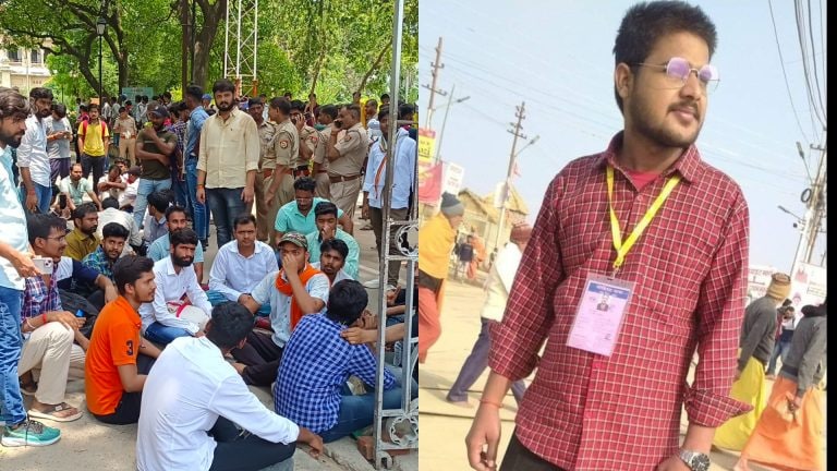 इलाहाबाद विश्विद्यालय में साथी की मौत को लेकर फूटा छात्रों का गुस्सा, गेट बंद कर की नारेबाजी UPTak