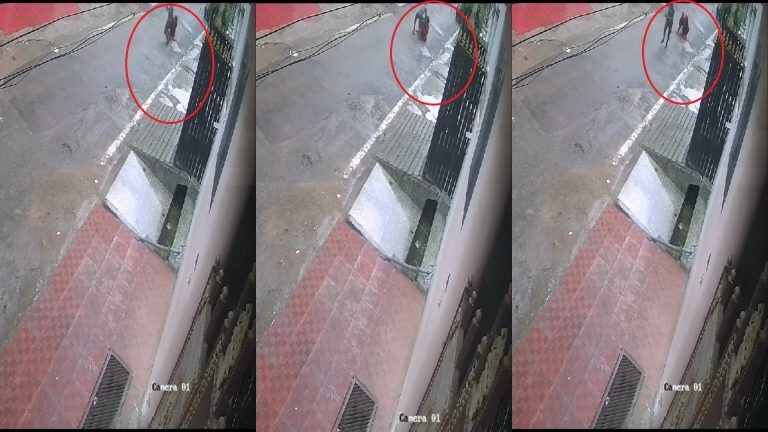 लखनऊ: सुंदरकांड का पाठ करने जा रही महिला से चेन स्नेचिंग, CCTV फुटेज आया सामने UPTak
