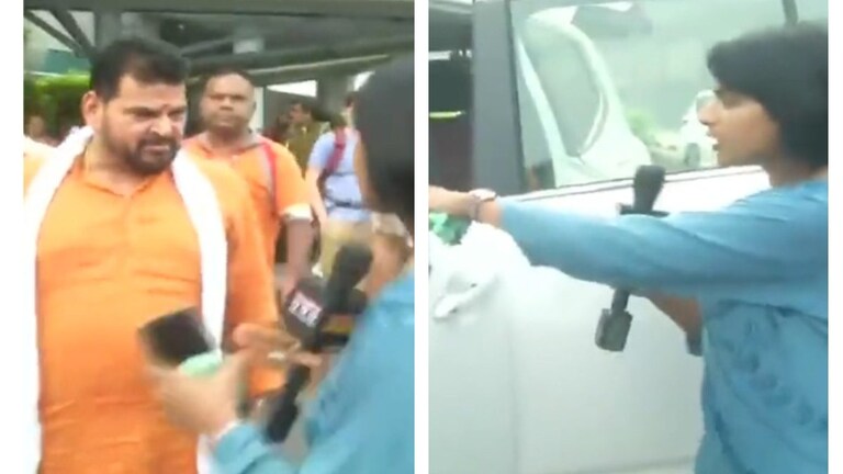 जब महिला रिपोर्टर से भिड़े BJP सांसद बृज भूषण शरण सिंह, स्टेप बाई स्टेप देखिए कि क्या-क्या किया UP Tak