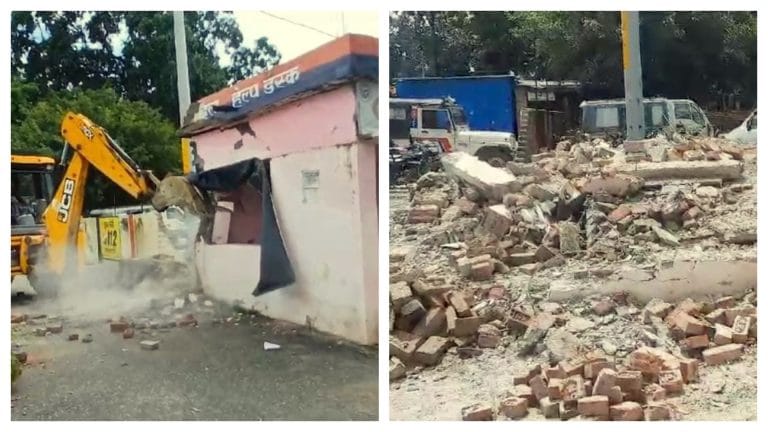 हरदोई: पुलिस थाने पर ही हो गई बुलडोजर की कार्रवाई, देखते रहे पुलिसकर्मी, पर क्यों? जानें UP Tak