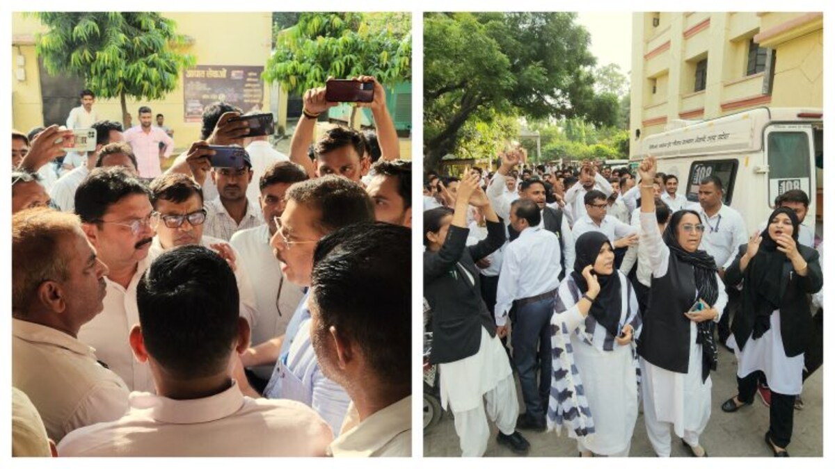 हापुड़ में पुलिस लाठीचार्ज के बाद अब संभल में डॉक्टर ने OPD में मार दिया वकील को थप्पड़ UP Tak