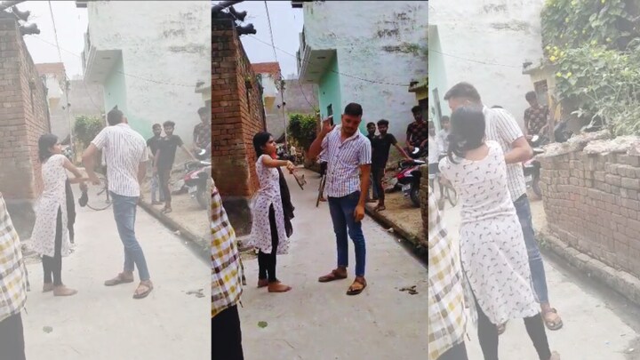 हापुड़ में युवक ने युवती को छेड़ा, पंचायत ने कहा इसको मारो चप्पल फिर लड़की ने मुंह पर 15 बार मारा UP Tak