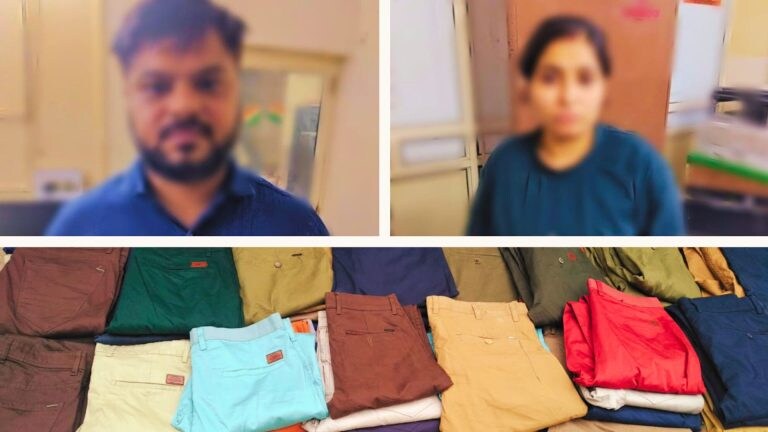 नोएडा में ब्रांडेड कंपनियों का टैग लगा सस्ते कपड़े बेच रहा था ये कपल, जानिए पूरा गोरखधंधा UP Tak