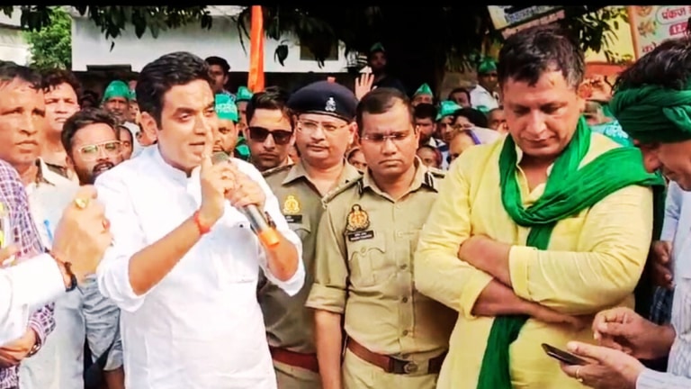 आग बबूला हुए बीजेपी MLA पंकज सिंह, अफसरों की खूब लगाई क्लास, बोले- धरना हम झेलते हैं, वो… UP Tak