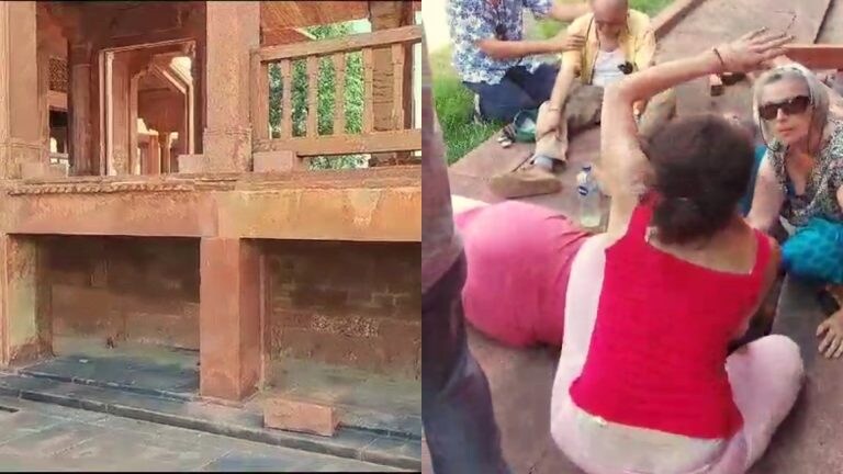 फतेहपुर सीकरी: 9 फीट से गिरने पर तड़पती रही फ्रांसीसी ट्यूरिस्ट, एक घंटा लेट पहुंची एम्बुलेंस UP Tak