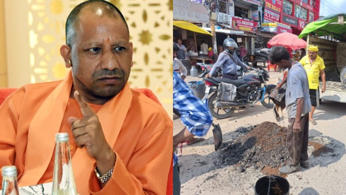 RSS की बैठक में जा रहे CM योगी को रास्ते में दिखे गड्ढे, चढ़ा पारा और नपे अफसर, तुरंत ऐक्शन UP Tak