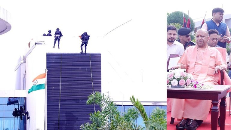 सीएम योगी आदित्यनाथ ने यूपी पुलिस और एनएसजी का संयुक्त अभ्यास देखा UPTak
