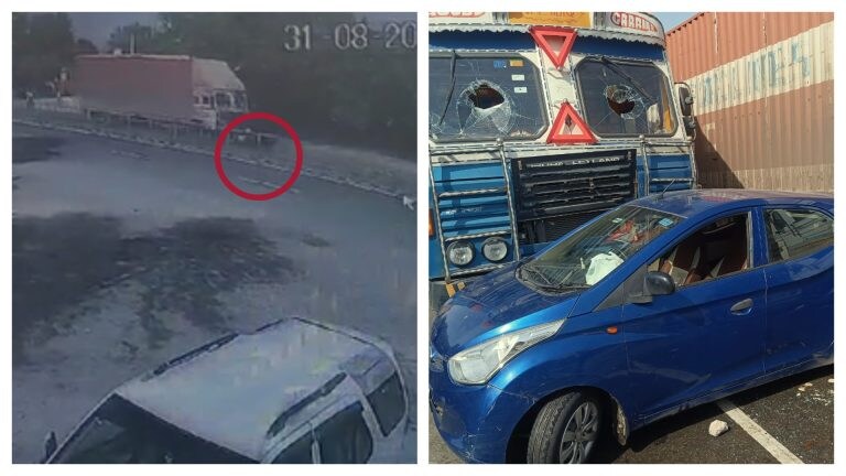 आगरा: कार में बैठा था परिवार, ट्रक ने टक्कर मार गाड़ी को 300 मीटर तक घसीटा, फिर ये हुआ UP Tak