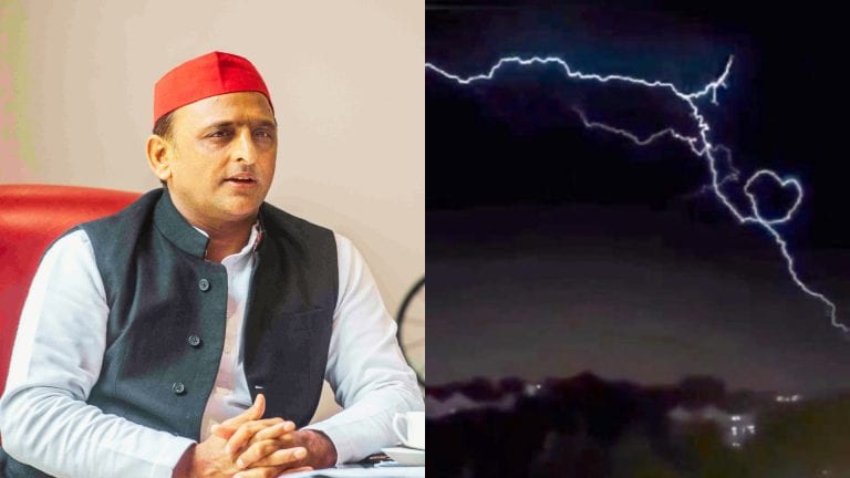 कड़कड़ी बिजली में अखिलेश यादव को दिखा ‘दिल का निशान’, तस्वीर ट्वीट कर दिया ये ‘पैगाम’ UP Tak