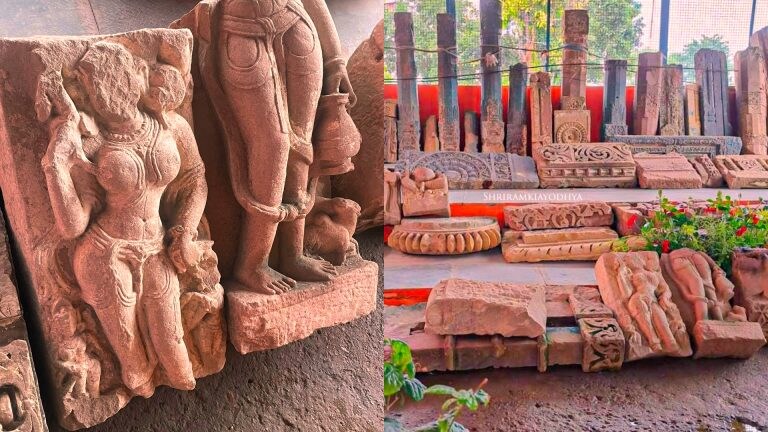 प्राचीन मूर्तियां, खंडित शिलाएं-स्तंभ, अयोध्या में खुदाई के दौरान मिला था ये सब, तस्वीरें जारी UP Tak