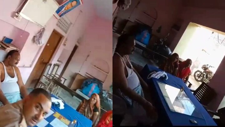 कौशांबी: दारोगा साहब बनियान और गमछा लपेटे फरियाद सुनते नजर आए, वीडियो वायरल UP Tak