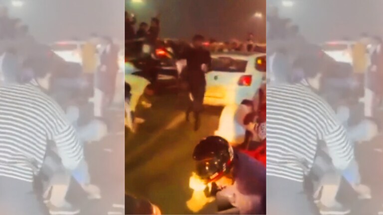 नोएडा में युवकों ने गाड़ियों से उड़ाए नोट, लोगों ने जमकर लूटे, अब पुलिस ने किया ये हाल UP Tak