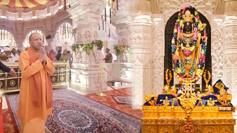 अयोध्या में रामलला की मूर्ति के सामने पहुंचे CM योगी आदित्यनाथ तो ऐसा दिखा उनका भाव CM Yogi Adityanath