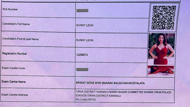 यूपी पुलिस भर्ती एग्जाम के एडमिट कार्ड पर था सनी लियोनी का फोटो, अब पूरा मामला सामने आ गया UP Police Constable Recruitment