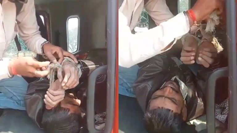 ट्रक के अंदर से आ रही थी रोने की आवाज, गेट खोला तो शख्स बंधा मिला, उसकी आपबीती सुन सभी हैरान Kaushambi