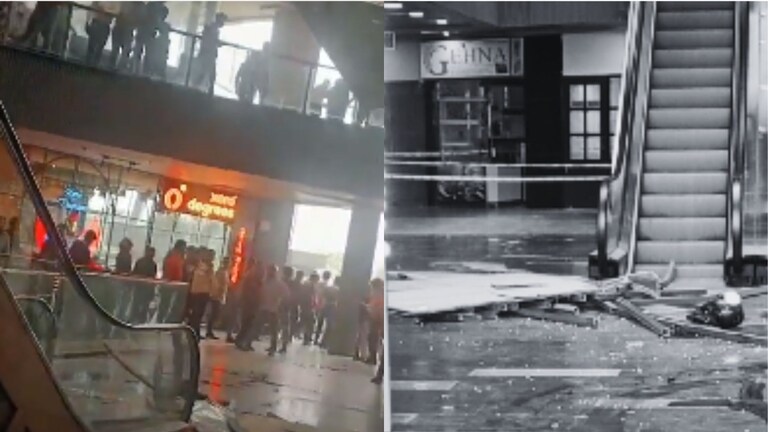 नोएडा के ब्लू सफायर मॉल में बड़ा हादसा, छत से लोहे की ग्रिल गिरने दो युवकों की मौत ग्रेटर नोएडा ब्लू सफायर मॉल की छत से ग्रिल गिरने से हादसा