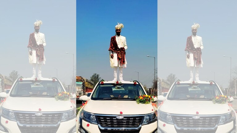 Muzaffarnagar: हाईवे के बीच कार की छत पर चढ़ दूल्हे ने की स्टंटबाजी, फिर पुलिस ने किया काम UP Tak