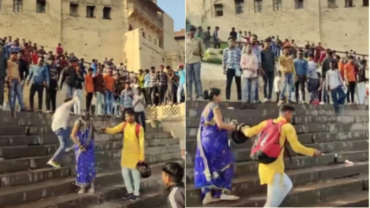 'ए भौजी होली है' कहकर वाराणसी के मणिकर्णिका घाट पर युवती और युवक से अभद्रता, वीडियो वायरल Varanasi